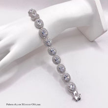 SET JUEGO OVAL ZIRCONIA CENTRAL CON CONTORNO - PLATA .925