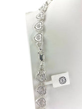 CADENA CON CORAZONES ZIRCONIA - PLATA .925