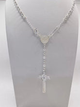 ROSARIO BOLA LISA Y ARENADA 3 MM - SAN BENITO - PLATA .925