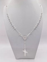 ROSARIO BOLA LISA Y ARENADA 3 MM - SAN BENITO - PLATA .925