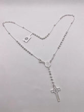 ROSARIO BOLA LISA Y ARENADA 3 MM - SAN BENITO - PLATA .925