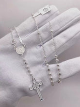 ROSARIO BOLA LISA Y ARENADA 3 MM - SAN BENITO - PLATA .925
