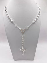 ROSARIO BOLA FACETADA 4 MM - VIRGEN DE GUADALUPE - PLATA .925