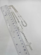 ROSARIO BOLA FACETADA 4 MM - SAN BENITO - PLATA .925