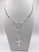 ROSARIO BOLA FACETADA 4 MM - SAN BENITO - PLATA .925
