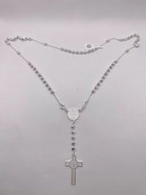 ROSARIO BOLA FACETADA 4 MM - SAN BENITO - PLATA .925