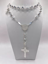 ROSARIO BOLA FACETADA 6 MM - SAN BENITO - PLATA .925