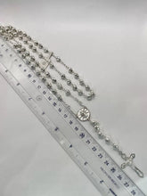 ROSARIO BOLA FACETADA 6 MM - VIRGEN DE GUADALUPE - PLATA .925