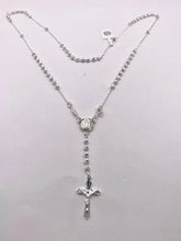 ROSARIO BOLA DIAM LÍNEAS 3 MM - VIRGEN GUADALUPE - PLATA .925