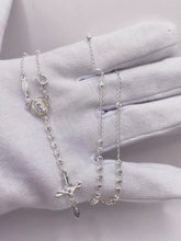 ROSARIO BOLA DIAM LÍNEAS 3 MM - VIRGEN GUADALUPE - PLATA .925