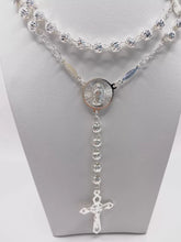 ROSARIO BOLA DIAM LÍNEAS 5 MM - VIRGEN GUADALUPE - PLATA .925