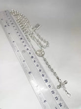 ROSARIO BOLA DIAM LÍNEAS 5 MM - VIRGEN GUADALUPE - PLATA .925