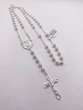 ROSARIO BOLA DIAM LÍNEAS 5 MM - VIRGEN GUADALUPE - PLATA .925