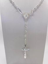 ROSARIO BOLA CALADA 3 MM - VIRGEN DE GUADALUPE - PLATA .925