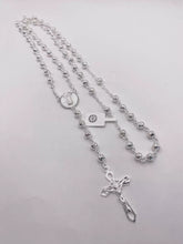 ROSARIO BOLA CALADA 5 MM - VIRGEN GUADALUPE - PLATA .925
