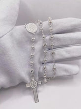 ROSARIO BOLA CALADA 6 MM - SAN BENITO - PLATA .925