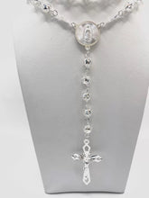 ROSARIO BOLA CALADA 6 MM - VIRGEN GUADALUPE - PLATA .925