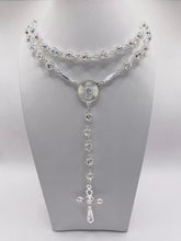 ROSARIO BOLA CALADA 6 MM - VIRGEN GUADALUPE - PLATA .925