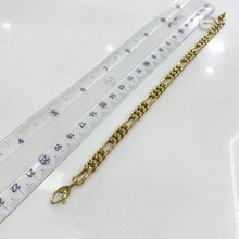 PULSO FIGARO CART LIGERO - 21.5 cm x 6 mm - ORO 10K