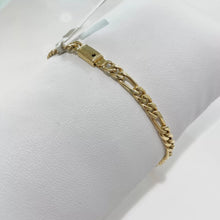 PULSO FÍGARO CART. 3X1  H. MANO 4 MM - ORO 10K