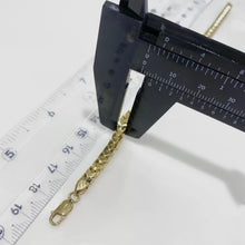 PULSO ESPIGA CUADRADO - 19 CM - ORO 10K