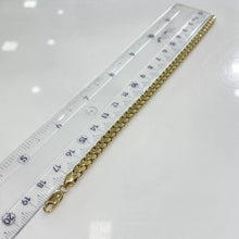 PULSO ESPIGA CUADRADO - 19 CM - ORO 10K