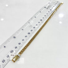 PULSO BARBADO CUBANO H. MANO 5 mm x 21 cm - ORO 10K