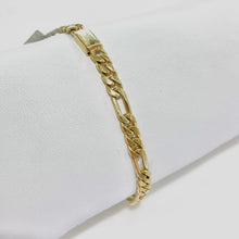 PULSO FIGARO CART 3x1 H. MANO 5 mm x 21 cm - ORO 10K