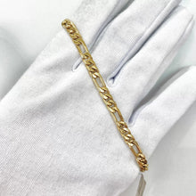 PULSO FIGARO CART 3x1 H. MANO 5 mm x 21 cm - ORO 10K