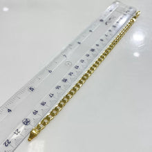 PULSO BARBADO 6 mm - 21 cm - ORO 10K