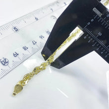 PULSO TORSAL SOLIDO 5 mm - 21 cm - ORO 10K
