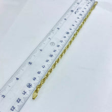 PULSO TORSAL SOLIDO 5 mm - 21 cm - ORO 10K