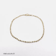 PULSO BOLEADO / BOLAS - 18 CM - ORO 10K