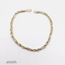 PULSO TORSAL FIGARO - 21 cm x 4 mm - ORO 10K