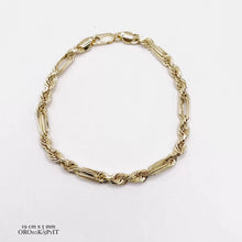 PULSO TORSAL FIGARO - 19 cm x 5 mm - ORO 10K