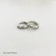 ARETE ARRACADA ZIRCONIA MARQUISE BISELADA - PLATA .925