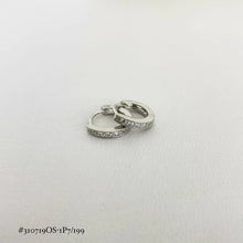 ARETE ARRACADA ZIRCONIA MARGEN LISO - PLATA .925