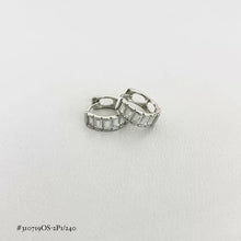 ARETE ARRACADA ZIRCONIA BAGUETTES - PLATA .925