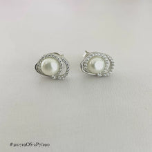 ARETE PERLA CON ZIRCONIA - PLATA .925