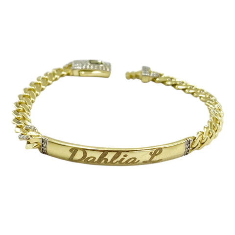 GRABADO DE TEXTO A LÁSER No. 2 - EN ESCLAVA DE ORO