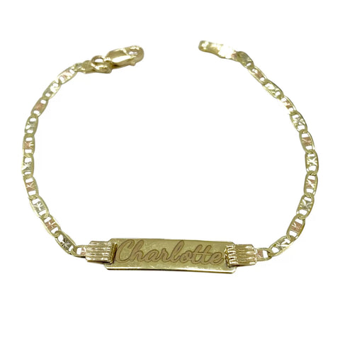 GRABADO DE TEXTO A LÁSER No. 3 - EN ESCLAVA DE ORO