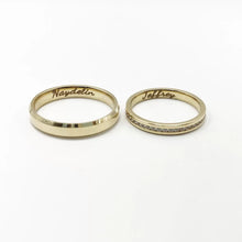 ARGOLLAS ORO AMARILLO - LINEAS CENTRAL FACETADA ANCHA - ORO 10K