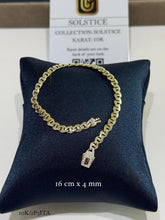 PULSO  GUCHI SOLSTICE - 16 cm X 4 mm - ORO 10K