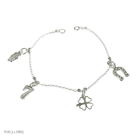 PULSERA DIJES DE LA SUERTE - PLATA .925
