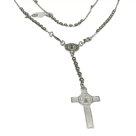ROSARIO BOLA LISA 3MM - SAN BENITO - PLATA .925