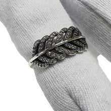 ANILLOS HOJA TRANSVERSAL - PLATA .925