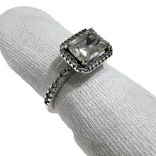 ANILLO RECTÁNGULO ZIRCONIA - PLATA 925