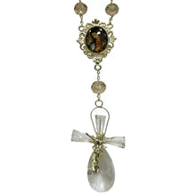 MISTERIO HONEY CON CRUCERO VINTAGE VIRGEN GUADALUPE Y CRISTO GOTA