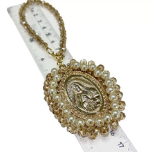 COLGANTE VIRGEN GUADALUPE METAL CON BORDADO