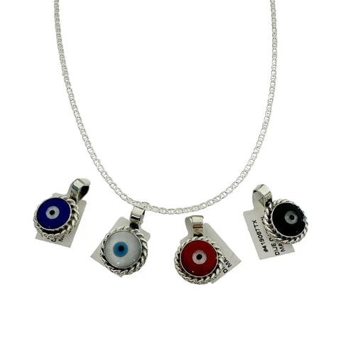 CADENA CON DIJE OJO MARGEN SOGA